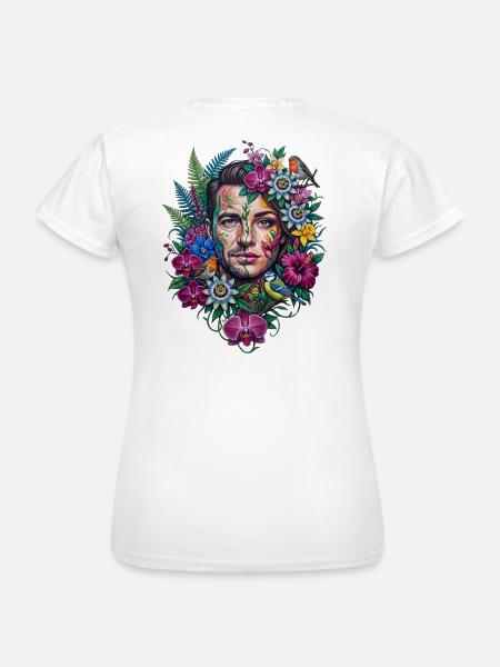 Gesicht der Vielfalt Blumen - Frauen T-Shirt - Weiß