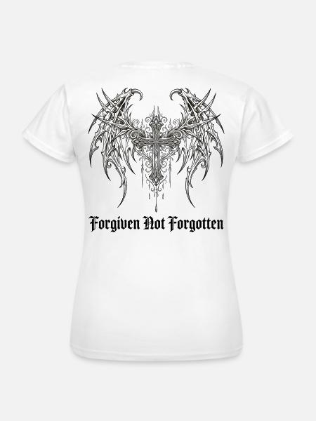 Cyber Sigilism Gothic Cross - Frauen T-Shirt - Weiß