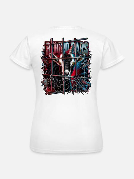 Hinter Gittern Neonziege - Frauen T-Shirt - Weiß