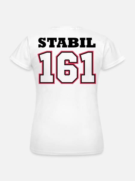 STABIL 161 - FOOTBALL RED - Frauen T-Shirt - Weiß
