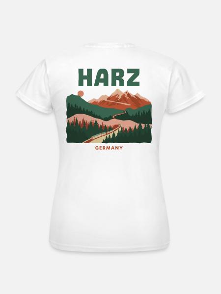 Harz Germany Mountain Railway - Frauen T-Shirt - Weiß