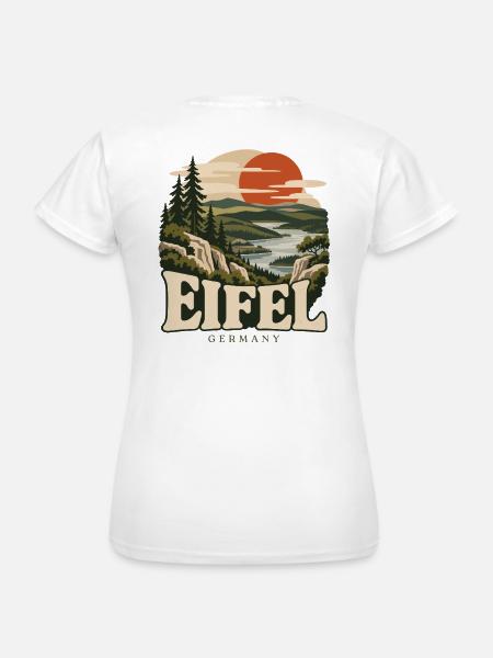 Eifel Germany Wild Nature - Frauen T-Shirt - Weiß