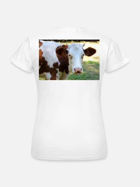 Kuh Poster - Frauen T-Shirt - Weiß