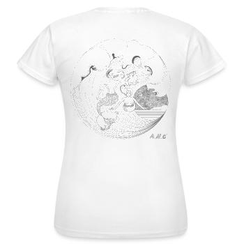 Stoned Mermaids sale - Frauen T-Shirt - Weiß - Hinten - AI Model Female 172 dark (172cm)