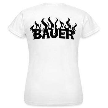 Bauer 2 - Frauen T-Shirt - Weiß - Hinten - AI Model Female 172 dark (172cm)
