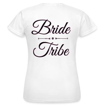 tribu mariée - T-shirt Femme - blanc - Dos - AI Model Female 172 dark (172cm)