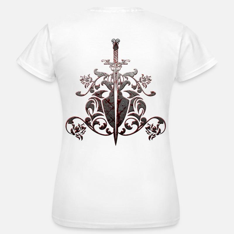 Roses épée - T-shirt Femme - blanc
