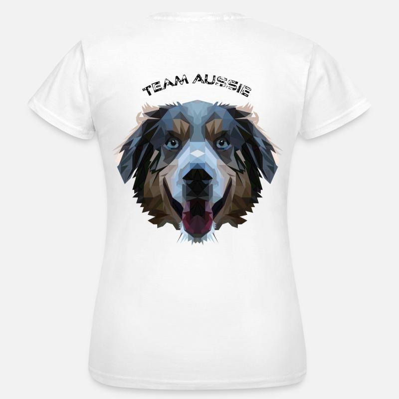 Aussie dans la conception de polygones - géométrie - T-shirt Femme - blanc