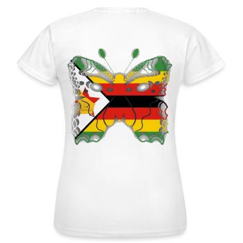 Zimbabwe - Frauen T-Shirt - Weiß - Hinten - AI Model Female 172 dark (172cm)