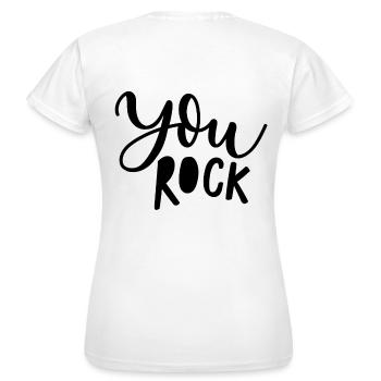 Sie sind toll - Frauen T-Shirt - Weiß - Hinten - AI Model Female 172 dark (172cm)
