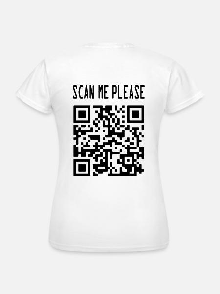 Scan Me QR Code for a Motivational Boost - Women's T-Shirt - white