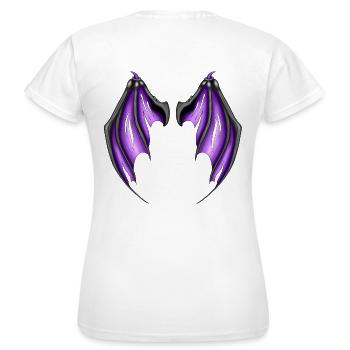 Deamon Wings funny gift idea demon wings - Women's T-Shirt - white - Back - AI Model Female 172 dark (172cm)