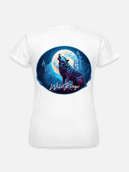 Wolf - Frauen T-Shirt - Weiß