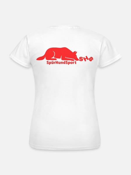 SHS Logo rot - Frauen T-Shirt - Weiß