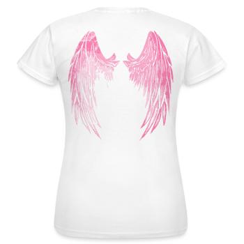2reborn angelwings engelfügel Angel Engel rose - T-shirt Femme - blanc - Dos - AI Model Female 172 dark (172cm)