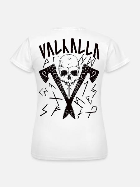Valhalla Runes - Frauen T-Shirt - Weiß
