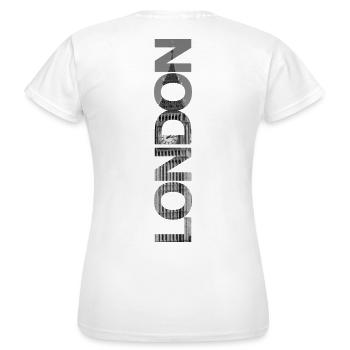 London Big Ben gift - Women's T-Shirt - white - Back - AI Model Female 172 dark (172cm)