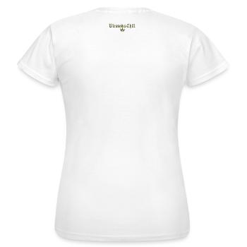 Motif chill - T-shirt Femme - blanc - Dos - AI Model Female 172 dark (172cm)