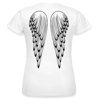 Angel wings, guardian angel, wings. - Women's T-Shirt - white - Back - AI Model Female 172 dark (172cm)