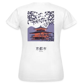 Welcome to Kyoto - T-shirt Femme - blanc - Dos - AI Model Female 172 dark (172cm)