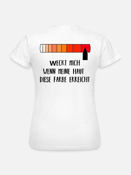 Sonnenbrand | Geschenkidee - Frauen T-Shirt - Weiß