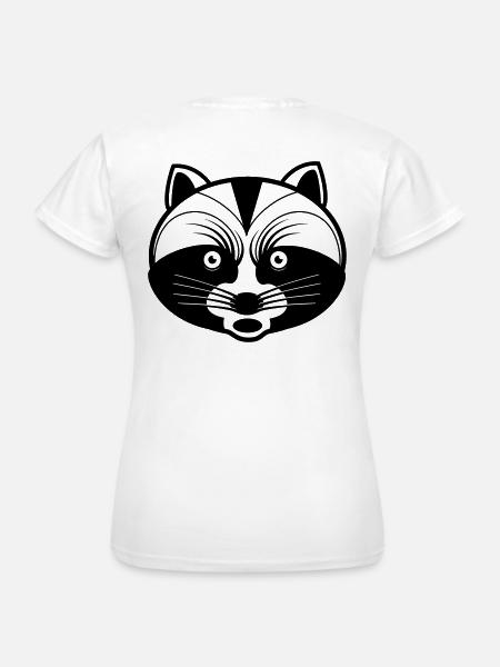 Raton laveur fou humeur irritable humour ours drôle - T-shirt Femme - blanc