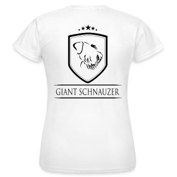 ARMES Schnauzer - T-shirt Femme - blanc - Dos - AI Model Female 172 dark (172cm)