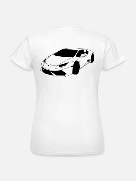 Lambo Sportwagen - Frauen T-Shirt - Weiß