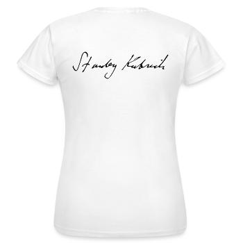 Signature de Stanley Kubrick - T-shirt Femme - blanc - Dos - AI Model Female 172 dark (172cm)