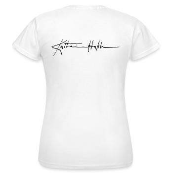 Katharina Hepburn Signature - T-shirt Femme - blanc - Dos - AI Model Female 172 dark (172cm)