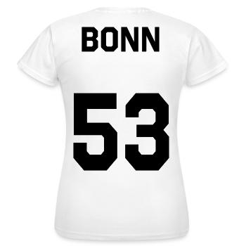Bonn 53 - T-shirt Femme - blanc - Dos - AI Model Female 172 dark (172cm)