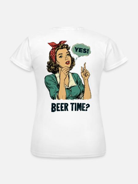 Beer time? - Frauen T-Shirt - Weiß