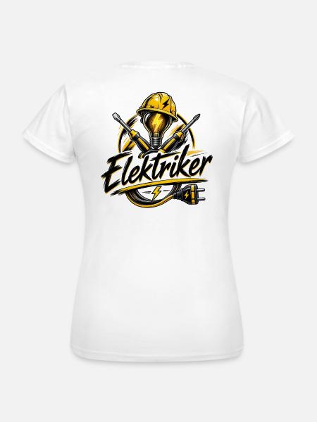 Elektriker Power Icon - Frauen T-Shirt - Weiß