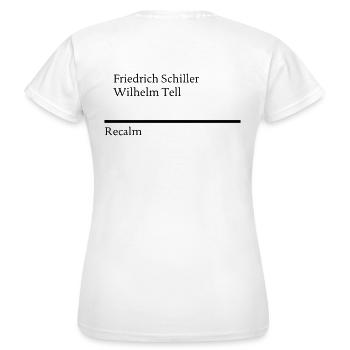 Schiller - William Tell - Women's T-Shirt - white - Back - AI Model Female 172 dark (172cm)