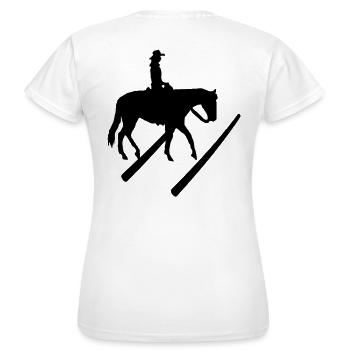 Trail Silhouette - T-shirt Femme - blanc - Dos - AI Model Female 172 dark (172cm)