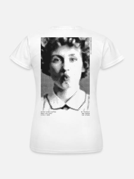 Vintage Girl № 3 by Clarissa Schwarz 2023 - Frauen T-Shirt - Weiß