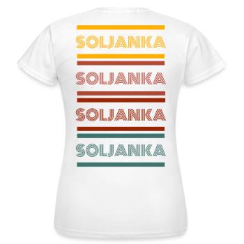 Retro Solyanka - Women's T-Shirt - white - Back - AI Model Female 172 dark (172cm)