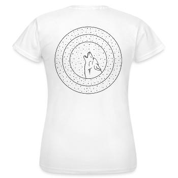 Howling Wolf - Women's T-Shirt - white - Back - AI Model Female 172 dark (172cm)