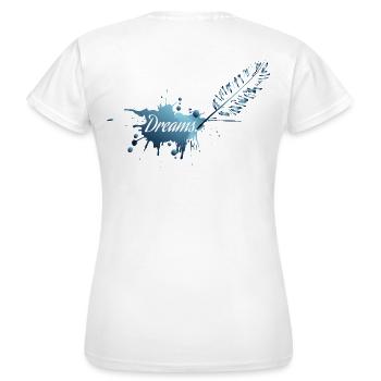 Written Dreams - Women's T-Shirt - white - Back - AI Model Female 172 dark (172cm)