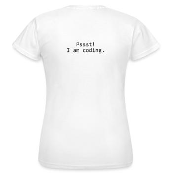 Psssst! - Coding - Frauen T-Shirt - Weiß - Hinten - AI Model Female 172 dark (172cm)