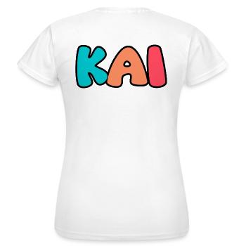 Name - Kai - Women's T-Shirt - white - Back - AI Model Female 172 dark (172cm)