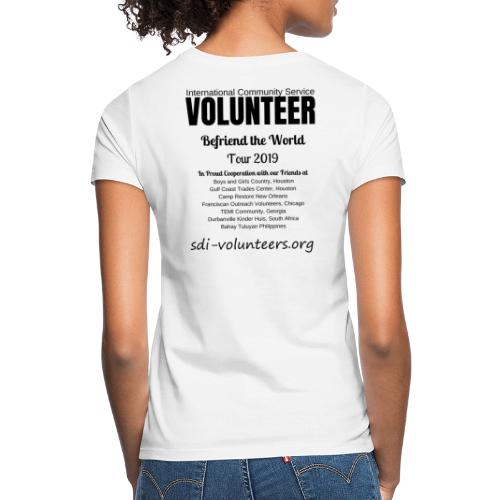 VOLUNTEER T Shirt 2019 back - Frauen T-Shirt