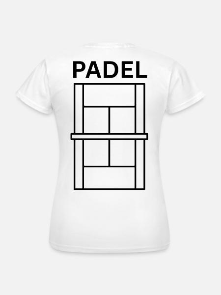 Padel Court - Frauen T-Shirt - Weiß