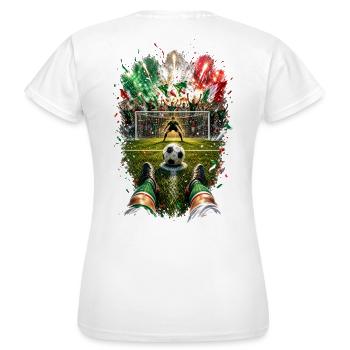 Goal celebrations under fireworks - Women's T-Shirt - white - Back - AI Model Female 172 dark (172cm)