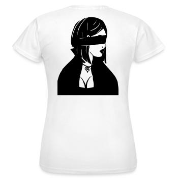 Fan Love Society - Frauen T-Shirt - Weiß - Hinten - AI Model Female 172 dark (172cm)
