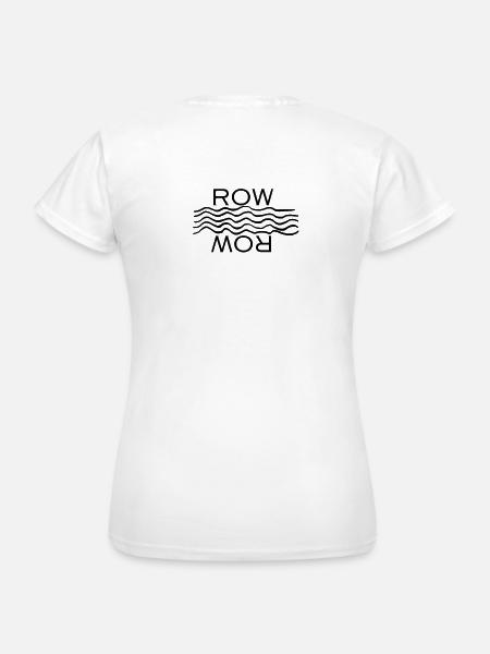 Row-Wave Design - Frauen T-Shirt - Weiß