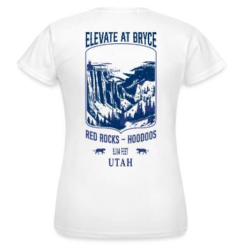 Elevate at Bryce - Navy - T-shirt Femme - blanc - Dos - AI Model Female 172 dark (172cm)