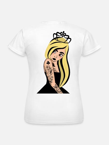 Punk Klee Dame - Frauen T-Shirt - Weiß