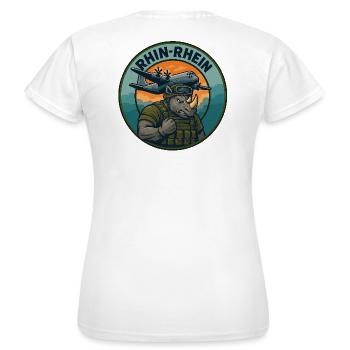 Rhin - Rhein - T-shirt Femme - blanc - Dos - AI Model Female 172 dark (172cm)