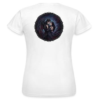 Romance sombre fantastique - T-shirt Femme - blanc - Dos - AI Model Female 172 dark (172cm)